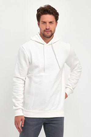Rodi 3 İp Şardonlu Kapuşonlu Cepsiz Sweatshirt RD24KE054902