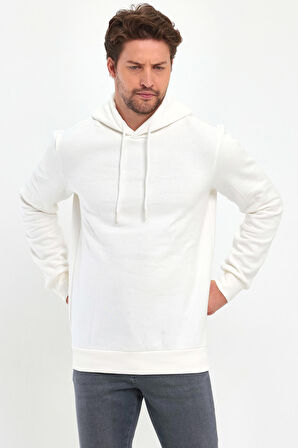 Rodi 3 İp Şardonlu Kapuşonlu Cepsiz Sweatshirt RD24KE054902