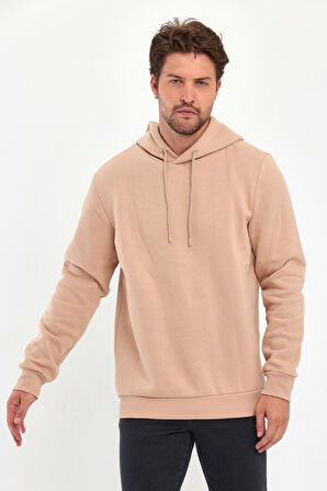 Rodi 3 İp Şardonlu Kapuşonlu Cepsiz Sweatshirt RD24KE054902