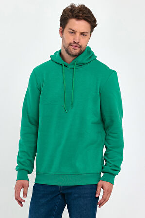 Rodi 3 İp Şardonlu Kapuşonlu Cepsiz Sweatshirt RD24KE054902