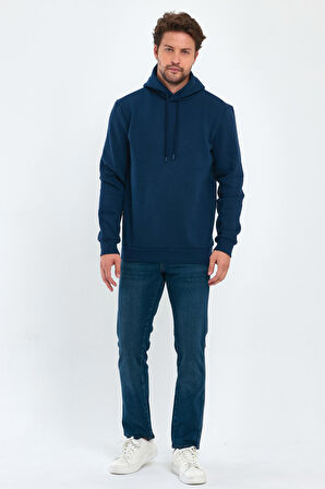 Rodi 3 İp Şardonlu Kapuşonlu Cepsiz Sweatshirt RD24KE054902