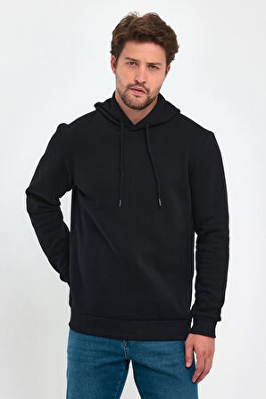 Rodi 3 İp Şardonlu Kapuşonlu Cepsiz Sweatshirt RD24KE054902