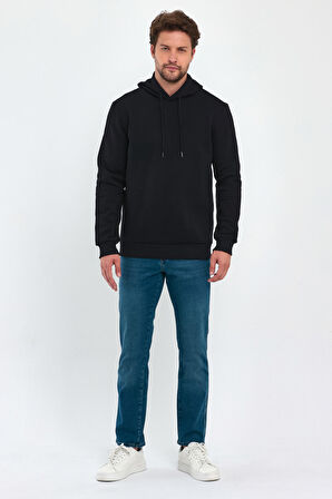 Rodi 3 İp Şardonlu Kapuşonlu Cepsiz Sweatshirt RD24KE054902