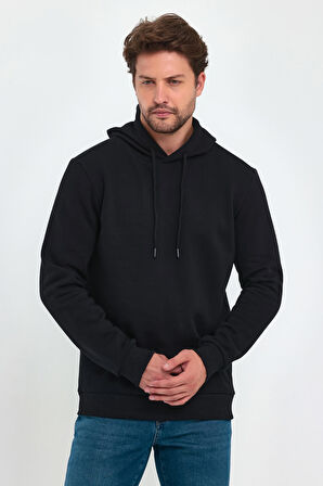 Rodi 3 İp Şardonlu Kapuşonlu Cepsiz Sweatshirt RD24KE054902