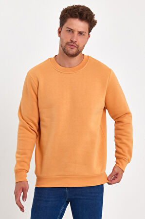 Rodi 3 İplik Şardonlu Bisiklet Yaka Sweatshirt RD24KE054903