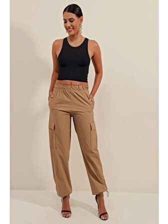 Rodi Kadın Beli Lastikli Paraşüt Pantolon RD23YB006581