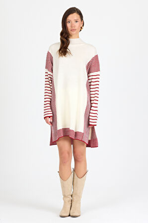 Kadın Yanı Yırtmaçlı Kazak