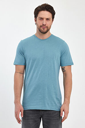 Erkek Bisiklet Yaka  T-shirt 2735