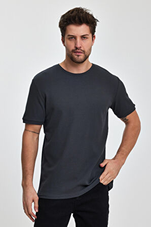 Rodi Erkek Waffal Bisiklet Yaka T-shirt RD24YE002709