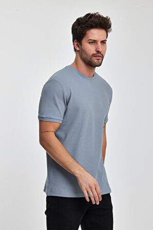 Rodi Erkek Waffal Bisiklet Yaka T-shirt RD24YE002709