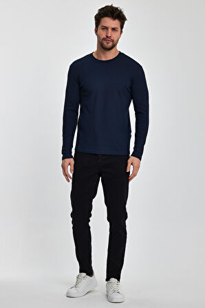 Rodi Erkek Bisiklet Yaka Uzun Kol Sweat T-shirt RD24YE005073