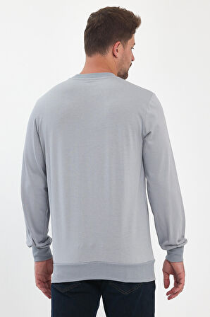 Erkek Bisiklet Yaka Uzun Kol Sweat T-shirt 002906