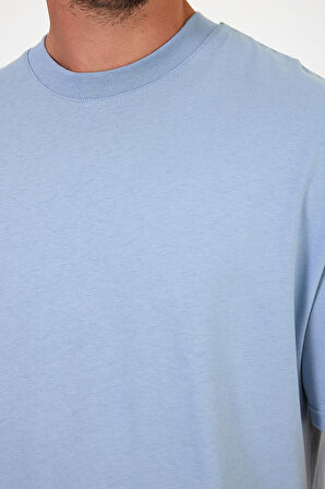 Erkek Bisiklet Yaka Human Baskılı T-shirt 7027