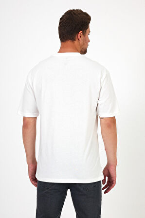 Erkek Bisiklet Yaka  Baskılı T-shirt 0210