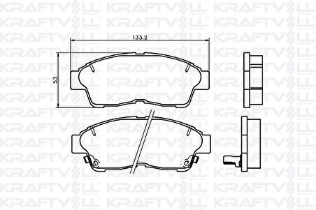 Toyota On Fren Balatası Toyota Corolla 1993-1998 Enj (ae100 Ae101 Kasa) Corona Carına At191 92-97 Rav 4 97- - Kraftvoll 07010010