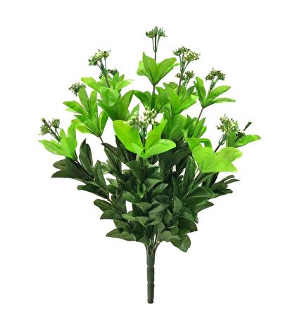 Yapay Çiçek Yeşil Bitki Büyük Boy Demet 