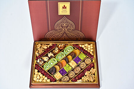 Tadım Dünyası Lüx Karışık Hediyelik Kuruyemiş & Lokum 850 gr 104