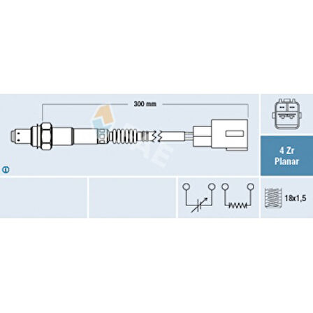 Toyota Oksıjen Sensoru C1 P107 Yago Yarıs - Fae 77454