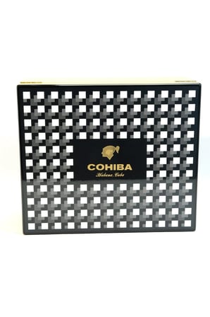 Cohiba Sarı Nokta Desenli Sedir Humidor Puro Kutusu - TR9820