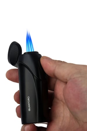 Quantoro 3 Torch Pürmüz Elektrikli Gunmetal Metal Puro Çakmağı - TRZ1066