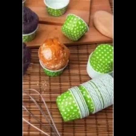 Pet Kapsül (50x39) Puantiyeli Yeşil 25'li - İthal Krema Torbası Set