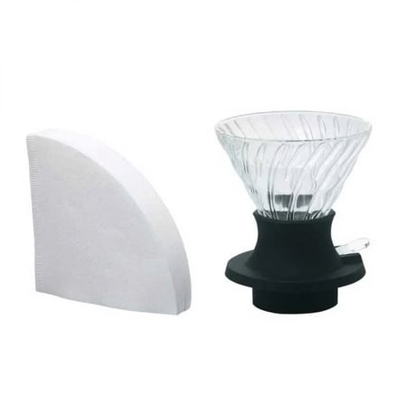 Kahve Sürahisi YKS-Ayarlı Cam Dripper Seti-Kağıt Filtre Seti