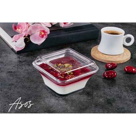 Asos Şeffaf Plastik Kapaklı Kutu 260 cc