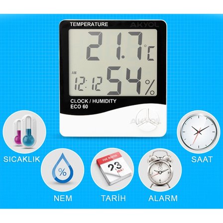 ECO 60 SICAKLIK VE NEM ÖLÇER