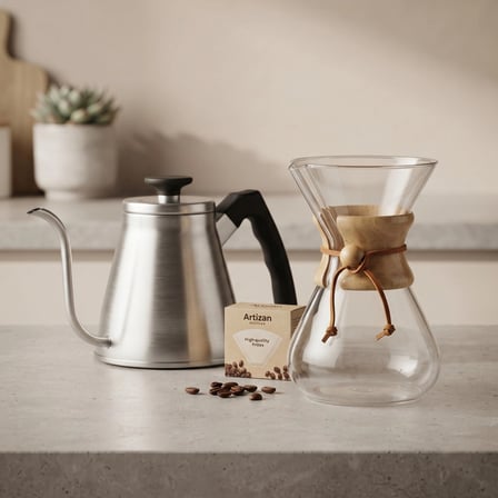 3'Lu V60 Kahve Demleme Seti̇ 800Ml(Celik)