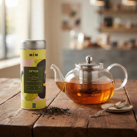 50 gr Detox Çay - Cam Demlik
