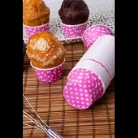Pet Kapsül (50x39) Puantiyeli Pembe 25'li - İthal Krema Torbası Set
