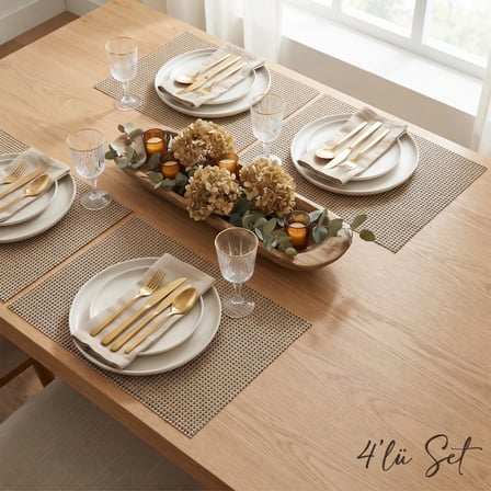 4'lü Amerikan Servis Pvc 30x45cm (AS-10F)