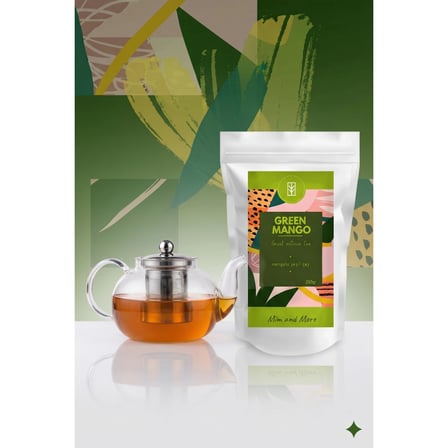 250 gr Green Mango Çay - Cam Demlik