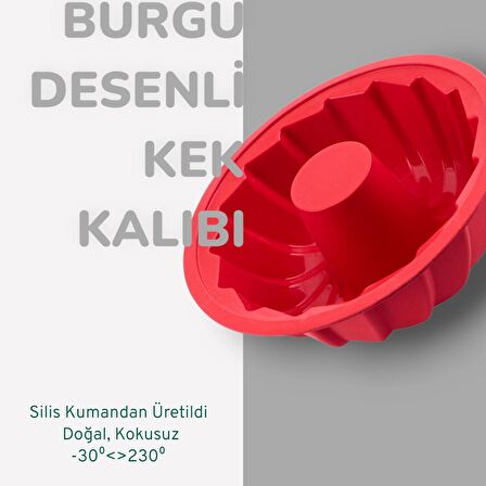 Silikon Burgu Desenli Kek Kalıbı - Sütlü Kahve