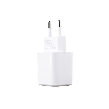 AS74 25W PD 3A Type-C Çıkışlı Şarj Adaptörü Başlık Beyaz