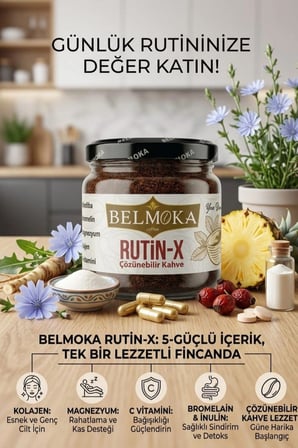 Kolajen seti (Rutin-x Hindiba Kahvesi 120 g - Kolajen ve Magnezyum Katkılı Türk Kahvesi 100 g )