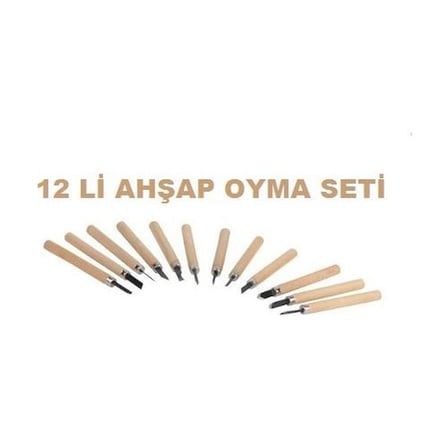 Samur Ahşap Oyma Seti 12'li Wood Curving Set