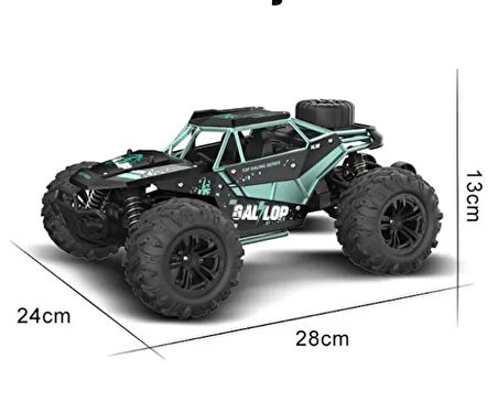 Uzaktan Kumandalı 50 Km Hız Yapan 1:16 Elektrikli Şarjlı 4x4 Arazi Aracı SUV
