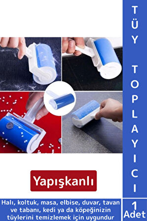 Uzun Ömürlü Pratik Kolay Temizlik Halı Koltuk Evcil Hayvan Kedi Köpek Kıl Tüy Kir Toz Toplama Rulosu