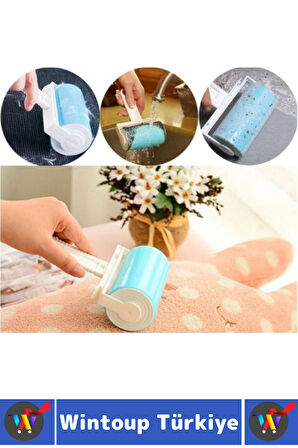 Uzun Ömürlü Pratik Kolay Temizlik Halı Koltuk Evcil Hayvan Kedi Köpek Kıl Tüy Kir Toz Toplama Rulosu