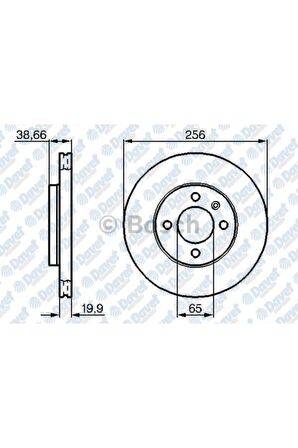 Fren Dıskı On Havalı 4d-256mm Caddy Golf Jetta Lupo Passat Polo Scırocco Vento C