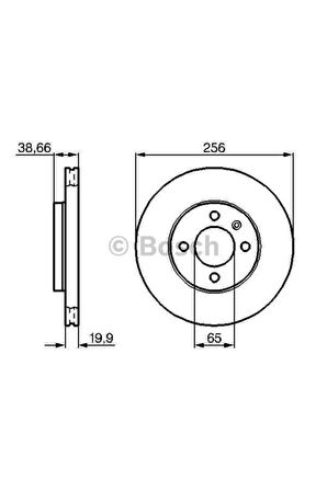 Fren Dıskı On Havalı 4d-256mm Caddy Golf Jetta Lupo Passat Polo Scırocco Vento C