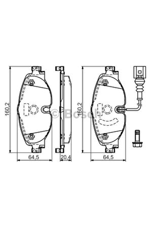 Fren Balatası On Golf Vııı Octavıa Audı A3 8v1 1.2 1.4tfsı 1.6tdı