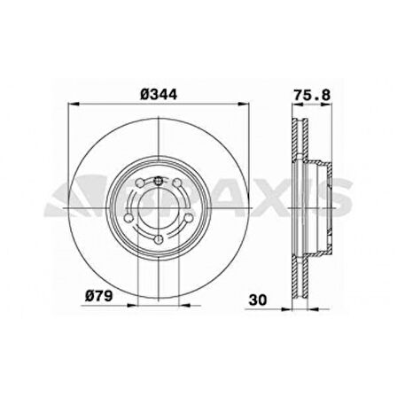 Land Rover Fren Diski On Rane Rover 02-09 - Braxıs Ad0973