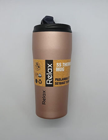 SS THERMOS MUG 400 ML PASLANMAZ ÇELİK TERMOS BASIK MODEL