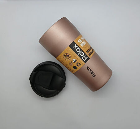 SS THERMOS MUG 400 ML PASLANMAZ ÇELİK TERMOS BASIK MODEL