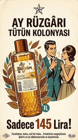 Ay Rüzgarı Ahmet Koru Tütün Kolonyası 400ML