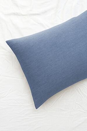 Tek Kişilik Nevresim Takımı İndigo Mavi Eco Cotton