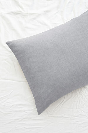 Tek Kişilik Nevresim Takımı Gri Eco Cotton