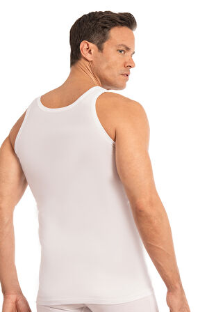 Özkan 0113 Erkek %100 Pamuklu Ribana Esnek Yumuşak Kalın Askılı Atlet